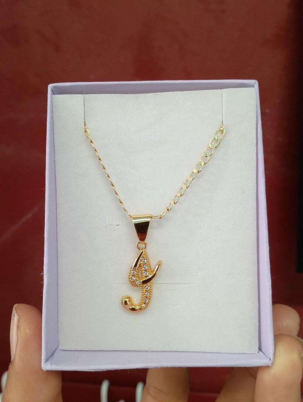 J Initial Necklace